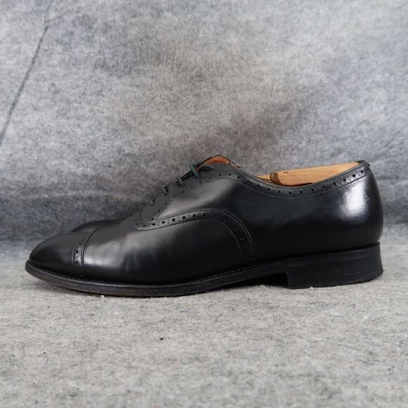 Church's Shoes Mens 9 Oxford Custom Grade Brogue Cap Toe Handcrafted Leather - Picture 3 of 16